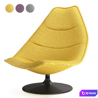 Armchair F585 (Artifort) 3D Model Vray, Corona