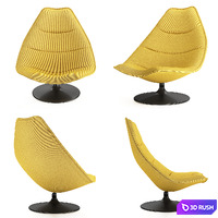 Armchair F585 (Artifort) 3D Model Vray, Corona