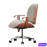 Henley Deep Padded Office Chair 3D Model Vray, Corona