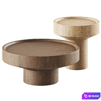 Westwing Wood Coffee Tables 3D Model Corona