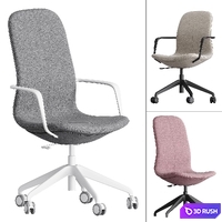 Work chair IKEA LONGFJELLL 3D Model Vray