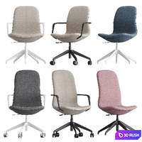 Work chair IKEA LONGFJELLL 3D Model Vray