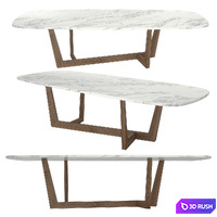 Bonaldo 'art wood' Barrel Tables 3D Model Vray, Corona