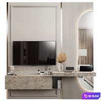 Room TV wall 10 3D Model Corona