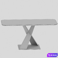 Dining table x-form2 3D Model Corona