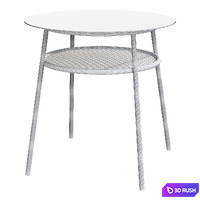 ALLSTA Table, glass/metal black 3D Model Corona