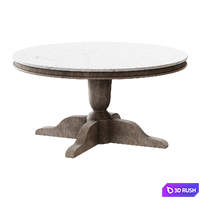 Coffee table Alexandra 39" Round Marble Coffee Table coffee table 3D Model Corona