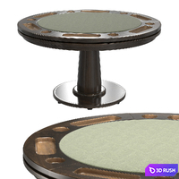 Glen Ellen Reversible Top Game Table 3D Model Vray, Corona