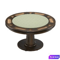 Glen Ellen Reversible Top Game Table 3D Model Vray, Corona