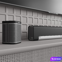 TV Console "Light" 3D Model Vray, Corona