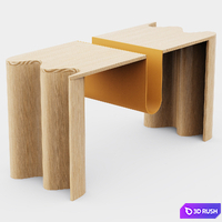 Cloth coffee table 3D Model Corona