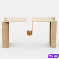 Cloth coffee table 3D Model Corona