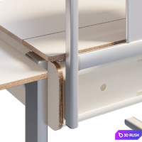 Table moll T5 3D Model Corona
