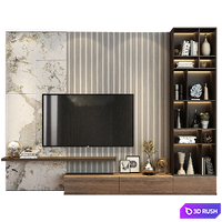 Tv Stand 7 3D Model Vray