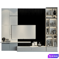 Tv Stand 7 3D Model Vray