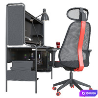Workplace 3D Model Corona