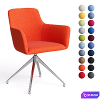 Office Chair City from Quadrifoglio 3D Model Vray, Corona