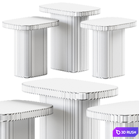 Pedrali Caementum Side Table 3D Model Corona