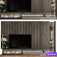TV shelf 0538 3D Model Vray