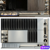 TV shelf 0538 3D Model Vray