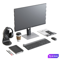 Workplace Set 1 3D Model Corona