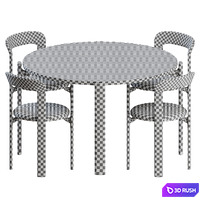 Rey Dinning Set by Hay 3D Model Corona