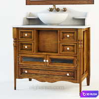 Set tables Elghansa S-MAR4 3D Model Vray