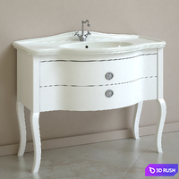 Washbasin cabinet Redline Luigi XIII 3D Model