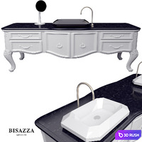 BISAZZA Wash basin Bagno 02 Serie Diamante MOSAICO, luxury design octagonal washbasin 3D Model Vray