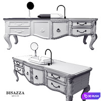 BISAZZA Wash basin Bagno 02 Serie Diamante MOSAICO, luxury design octagonal washbasin 3D Model Vray