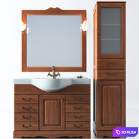 Set of bathroom furniture 3D Model