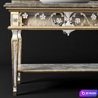 Classic washbasin 3D Model Vray