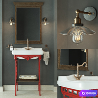 Caprigo &amp; RH bathroom set 3D Model Corona