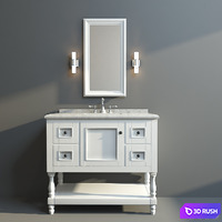 Bathroom Vanity 3D Model Vray
