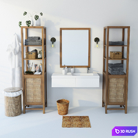 Bathroom set 3D Model Vray