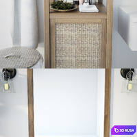 Bathroom set 3D Model Vray
