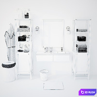 Bathroom set 3D Model Vray