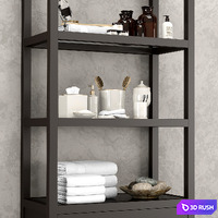 Restoration Hardware Bathroom Acsessories 5 3D Model Vray
