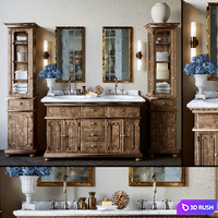 Restoration Hardware Set 3D Model Corona