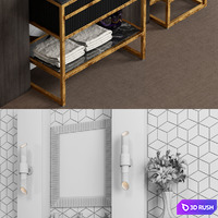 Bath furniture_4 3D Model Vray