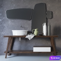 Falper Menhir washbasin 3D Model Corona