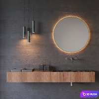 Washbasin SALVATORI ADDA | Rectangular washbasin 3D Model Corona