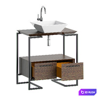 Cabinet with a sink in the bath MOBO ARIYA 3D Model Vray