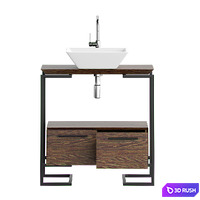 Cabinet with a sink in the bath MOBO ARIYA 3D Model Vray