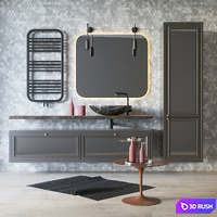 Bathroom Furniture 3D Model Corona
