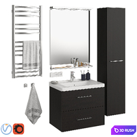 Ikea Godmorgon set 1 3D Model Vray, Corona