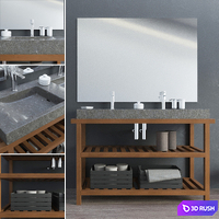 AZRAMA VANITY DOUBLE 3D Model Corona