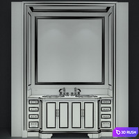 Bathroom Furniture 8 3D Model Vray, Corona
