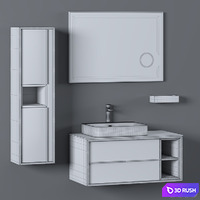 Bathroom Furniture Set -22 | Elantra 100 3D Model Vray