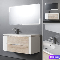 Pedro bathroom furniture 3D Model Vray, Corona